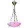 Pendentif en albâtre rose Art Déco charmant, années 1940