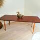 Table basse albert's Tibro Suède en tek 1960