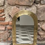 Gilded brass contour mirror