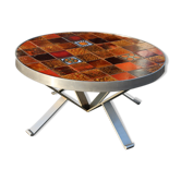 Table low ceramic rock & BOBOIS 1970