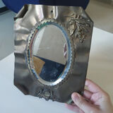 Brass beveled mirror