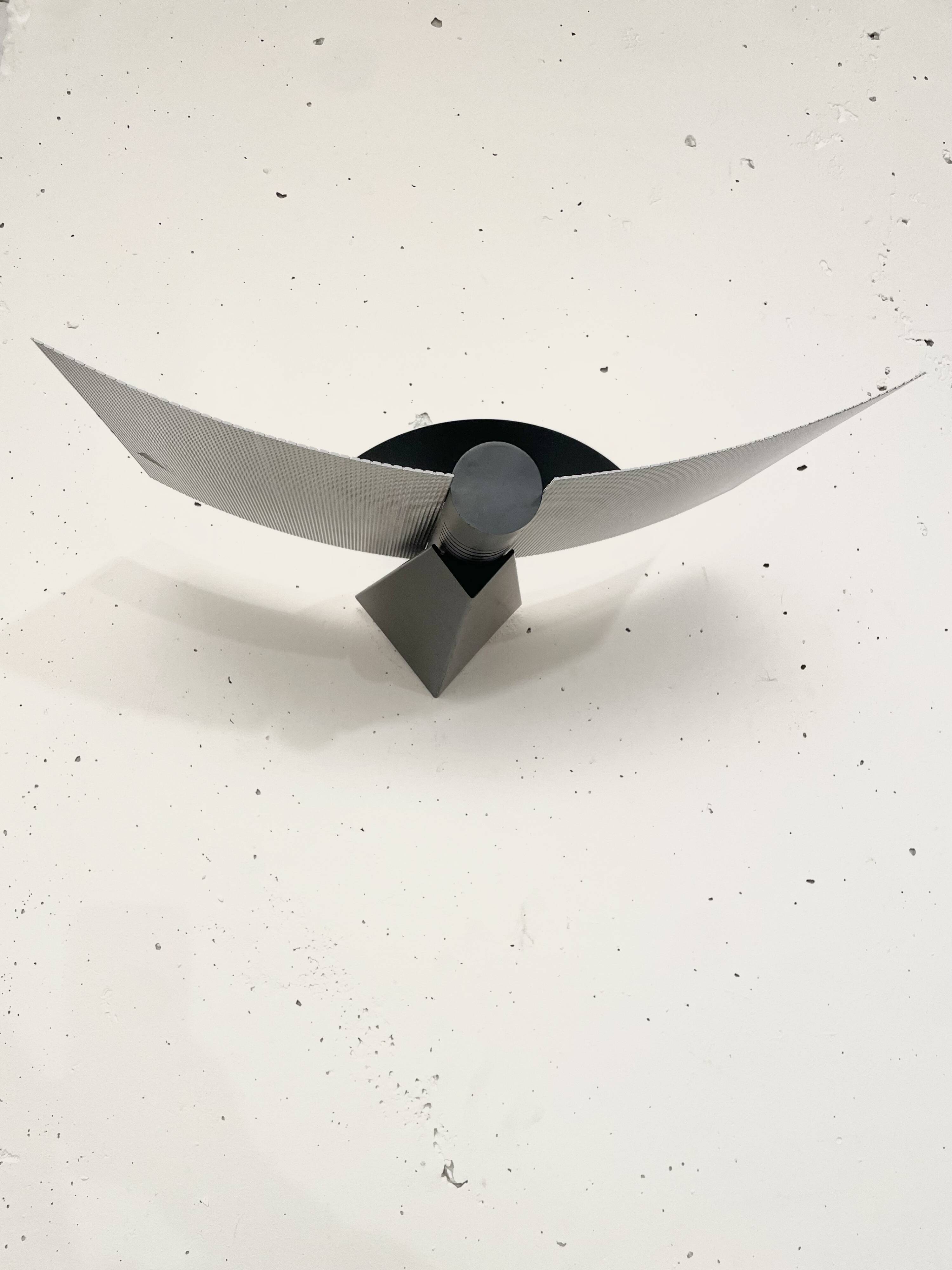 Bernard Justin wing wall lights, Lumière glass 1980