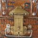 Ancient colonial travel trunk