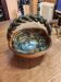 Vintage majolica slipware basket