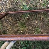 Grand miroir vintage en rotin