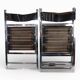 Lübke 4-piece set of folding dining chairs by Fantoni&Geraci, 1969