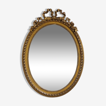 Miroir ovale, style Louis XVI - Début XXe