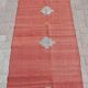 small red runner kilim rug - handmade rugs for hallway