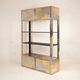 Paul Evans Cityscape Brass and Stainless Steel Bookcase, First Series, 1971