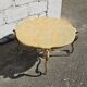 French Vintage Onyx Marble Bronze Coffee Table Style Louis XV 60s