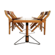Table and 4 chairs by Marc Held edition Bessière, 1983