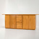 Solid Elm & Brass Sideboard by Romanutti, Italy, 1970s