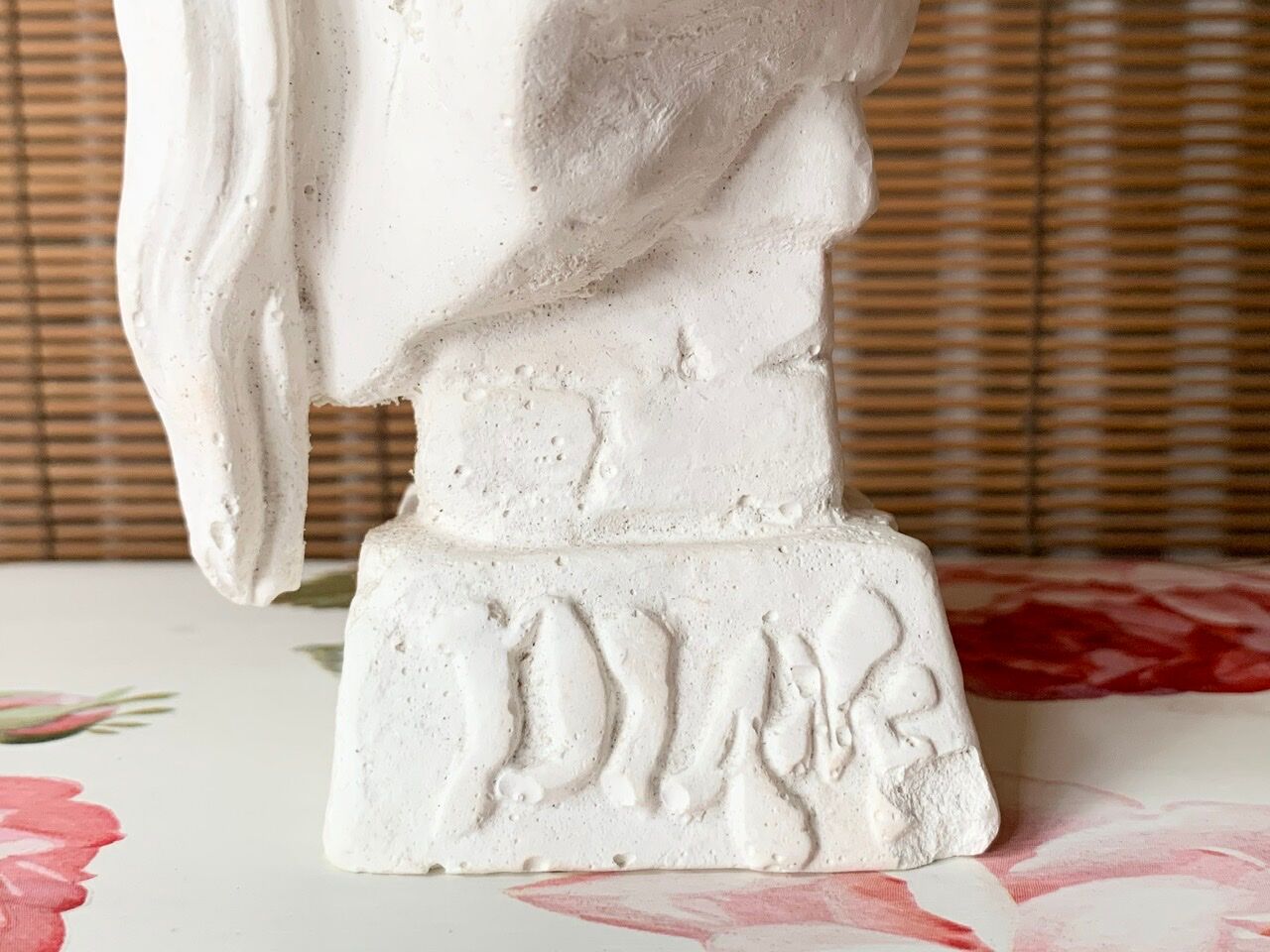 Bust of woman in plaster: Diane