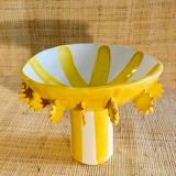 Hand-painted ceramic cut