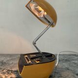 Timco articulated desk lamp with alarm clock from the 1970s.