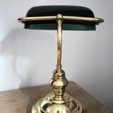 Lampe de banquier du milieu du 20e siècle