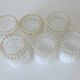 Set of 6 Vintage Replacement Glass Shades / DIY Hanging Lamp / Bedside Ligh