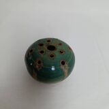 Handcrafted glazed stoneware flower vase