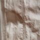 Old large linen sheet monogrammed CP