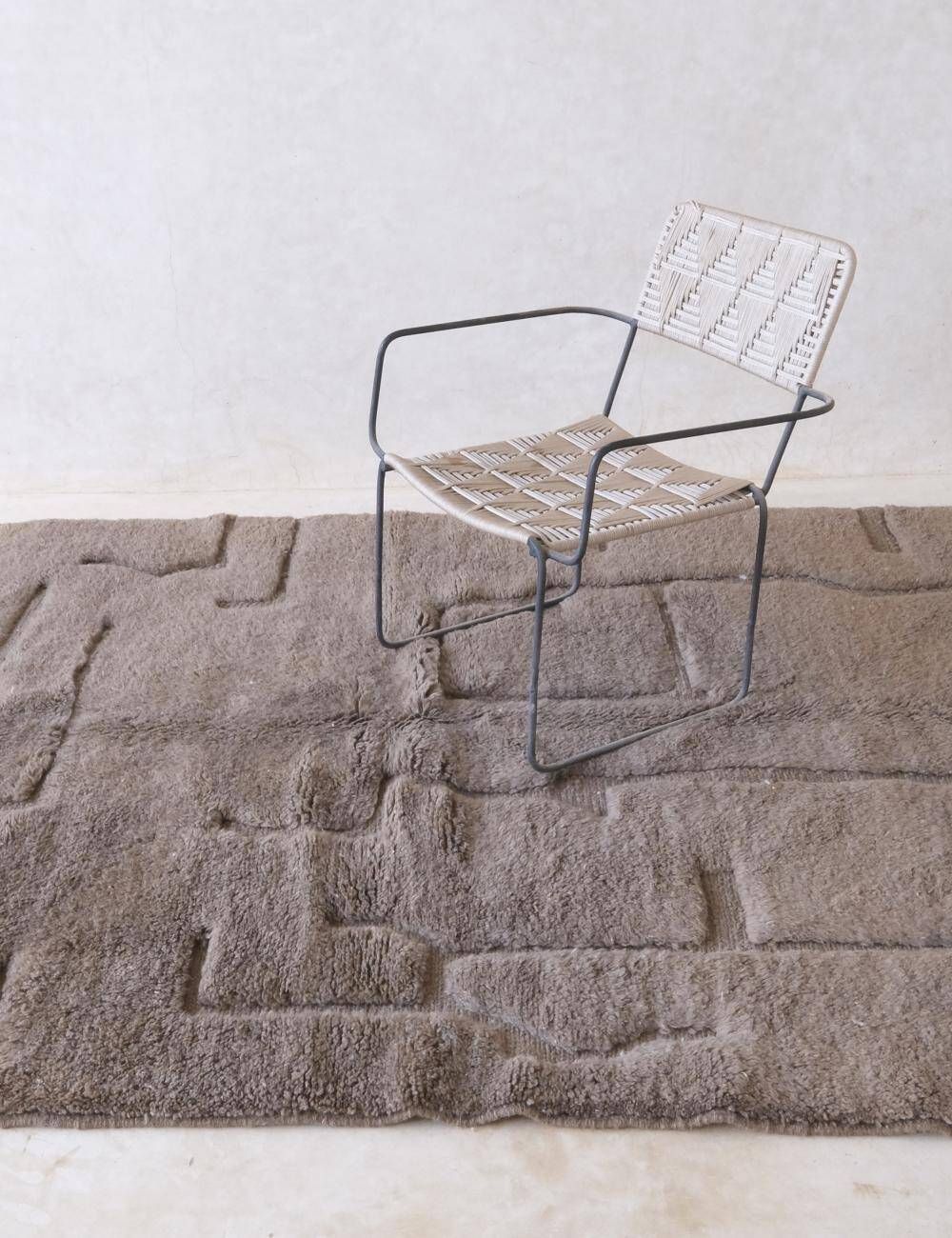 Taupe Beni Mrirt Rug - 250 x 167 cm