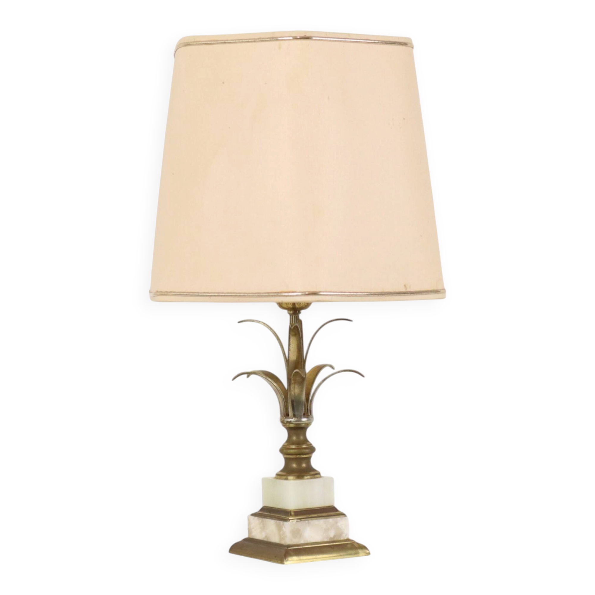 Vintage Palm Tree Pineapple Table Lamp, Massive, 1970s, 48cm