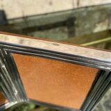 Photo doors in silver metal Alpaca with two old shutters