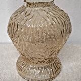 Vintage Amber Cut Glass Lampshade