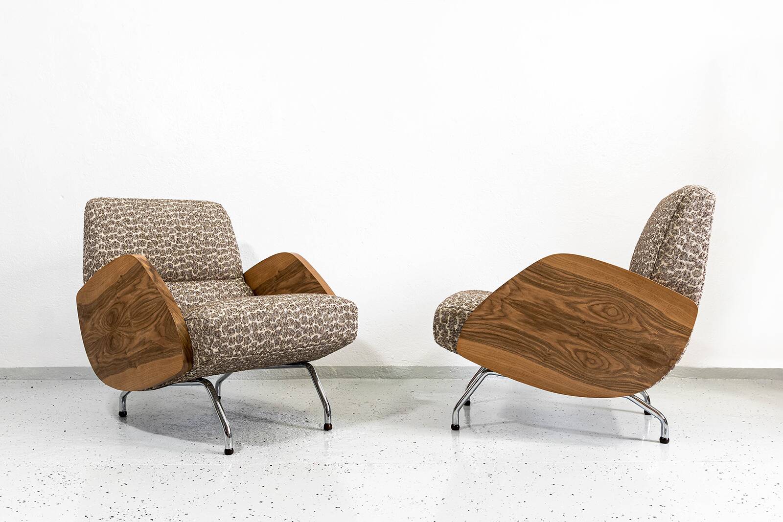 Fauteuils, Modèle "360" par Janusz Rozanski, Pologne, années 1950, Ensemble de 2