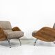 Fauteuils, Modèle "360" par Janusz Rozanski, Pologne, années 1950, Ensemble de 2