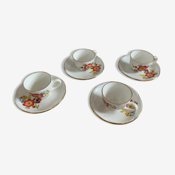 Cups and under cups porcelain gien RIVIERA