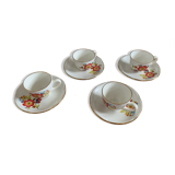 Cups and under cups porcelain gien RIVIERA