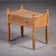 Brutalist Oak Bedside Tables attributed to Henning Kjærnulf, 1970s, Set of 2
