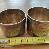 Silver metal napkin rings