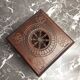 Breton box in chiseled wood - vintage