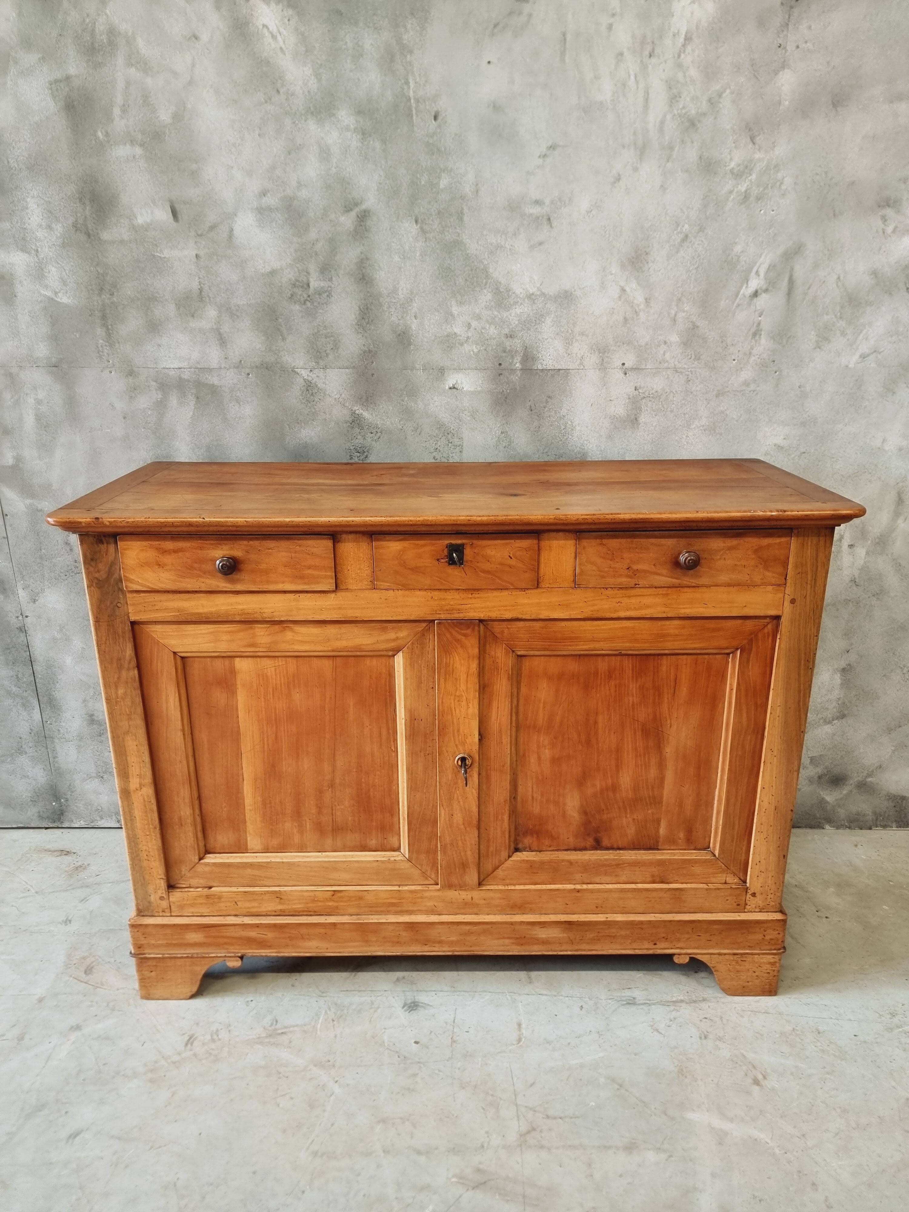 Buffet ancien enfilade commode 19ème siècle en merisier français