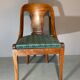 Pair of empire style gondola chair