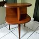 Chevet tripode en chêne vintage