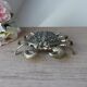 Old ashtray shape metal crab