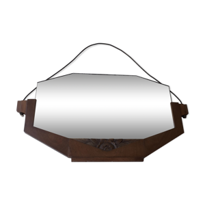 miroir années 60 bois