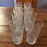 Set of 59 st louis style crystal glasses