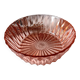 1960 vintage pink moulded glass salad bowl France