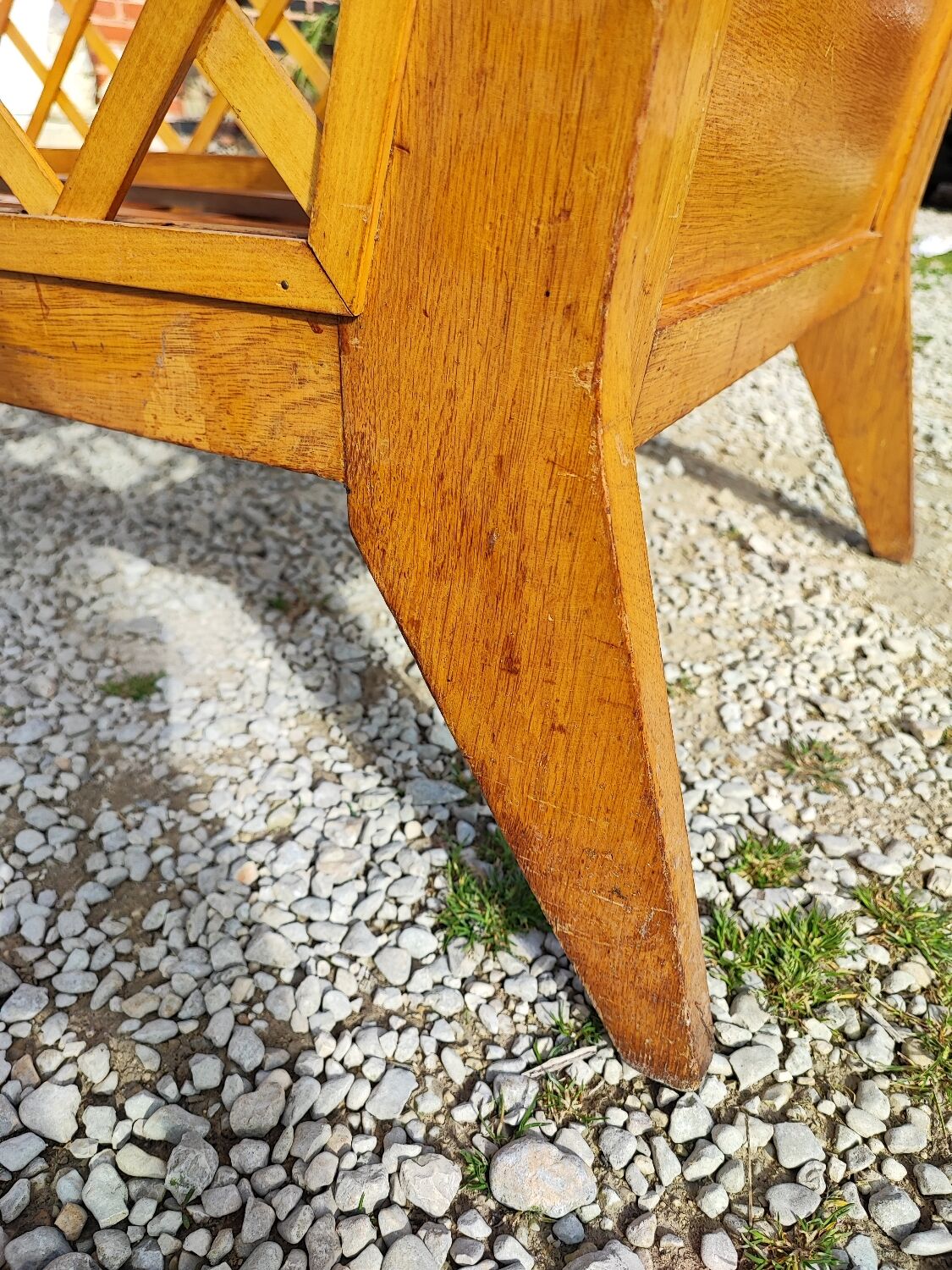 Bed child baby vintage wood