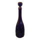 Cobalt blue glass bottle decanter, hermetic cap