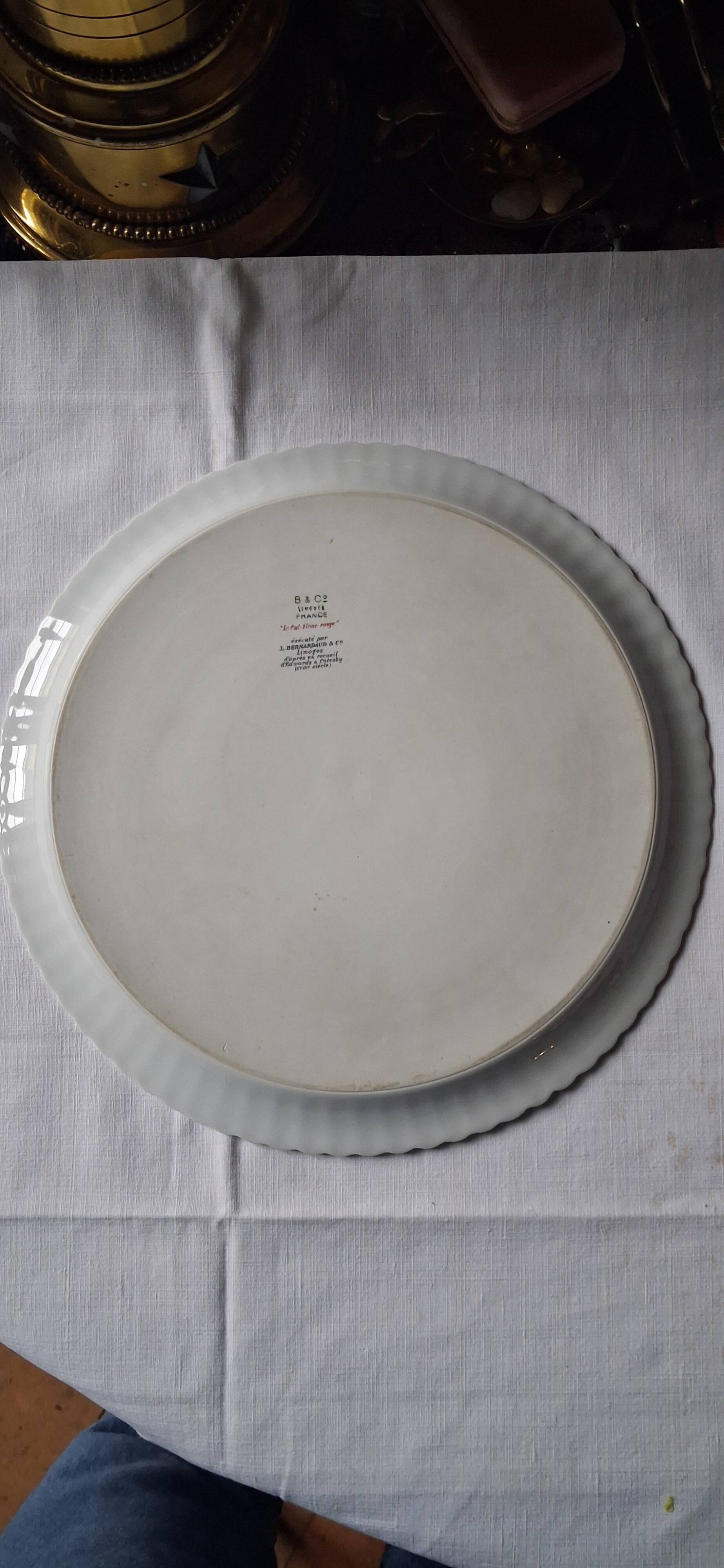 Vintage Bernardaud cake dish