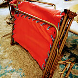 Camp bed or vintage sunbathing
