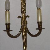 Pair French Antique Empire Double Eagle Head & Tazzle Appliques Detail 4573