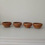 Set of 4 small stoneware bowls