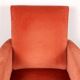 Vintage armchair from the 1960s-70s in metal and velvet, Italy.