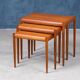 Tables Gigognes en Teck, Danemark, 1960s, Set de 3