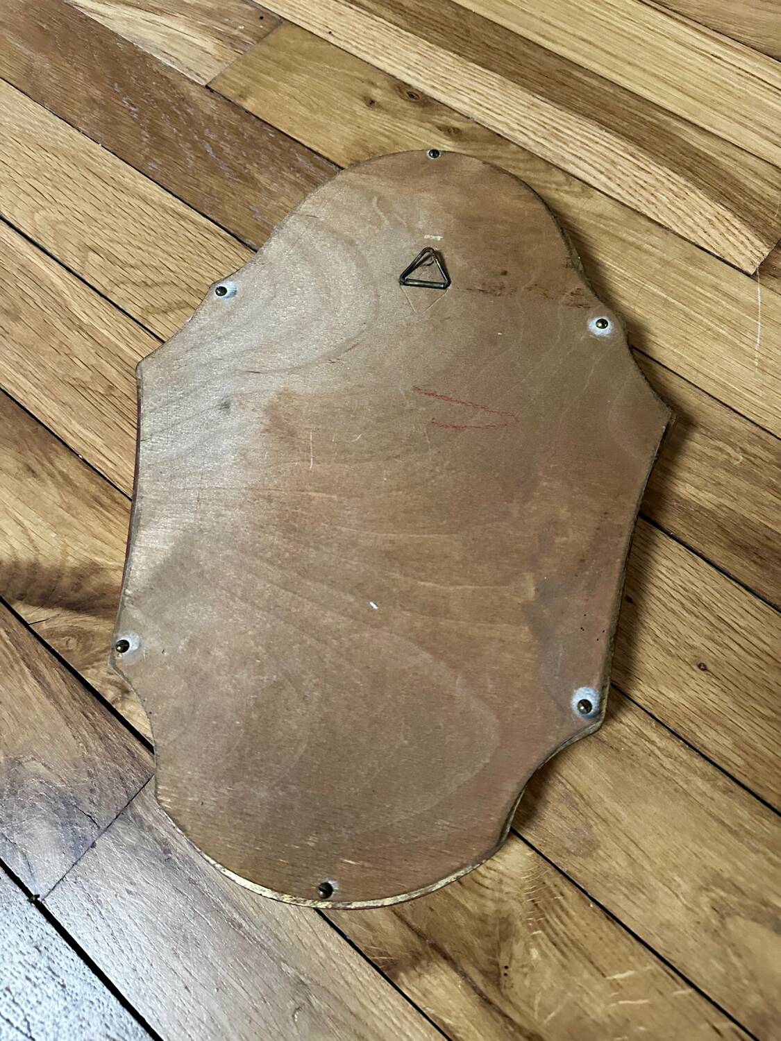 Vintage shell gold mirror